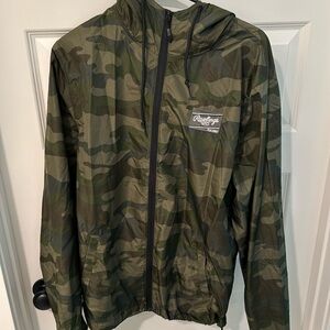 Rawling Camo Zip up Windbreaker